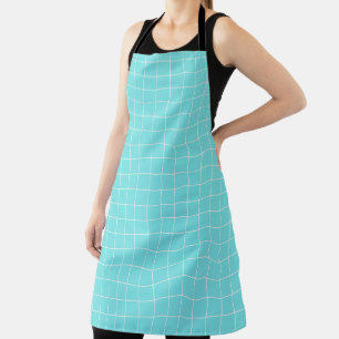 Square Tile Like Check Pattern Apron