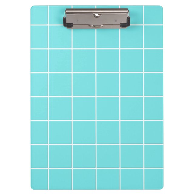 Square Tile Like Check Pattern Clipboard (Front)