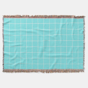 Square Tile Like Check Pattern Throw Blanket