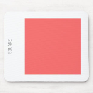 Square - Tropical Pink and White Mouse Pad