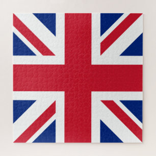 Square Union Jack Flag of England Scotland Ireland Jigsaw Puzzle