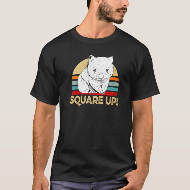 Square Up Quote For A Wombat Nerd T-Shirt (Front)