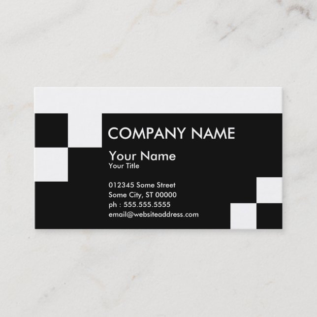 square vertices business card (Front)