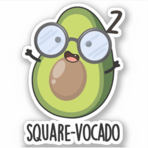Square-vocado Funny Avocado Pun 