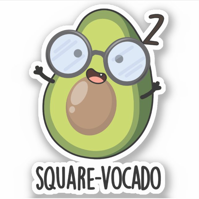 Square-vocado Funny Avocado Pun  (Front)