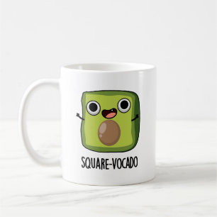 Square-vocado Funny Cube Avocado Pun Coffee Mug