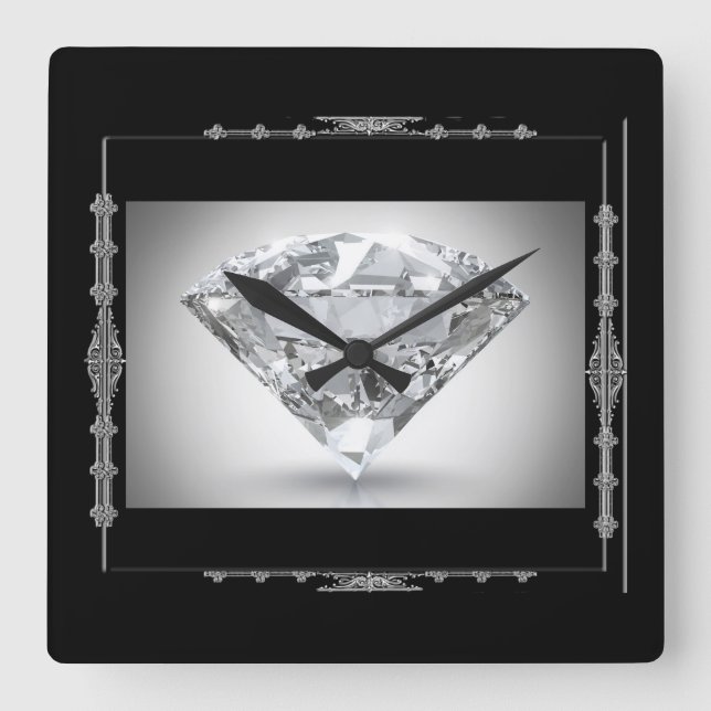 Square Wall Clock/Diamond Square Wall Clock (Front)