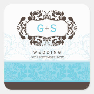 SQUARE WEDDING LABEL :: luxe 1 A