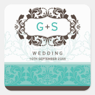 SQUARE WEDDING LABEL :: luxe 8 A
