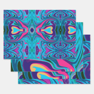 Square wrapping paper sheets