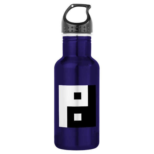 Square Yin Yang 532 Ml Water Bottle (Front)