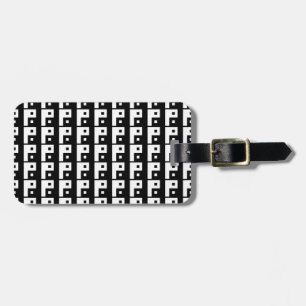 Square Yin Yang Luggage Tag