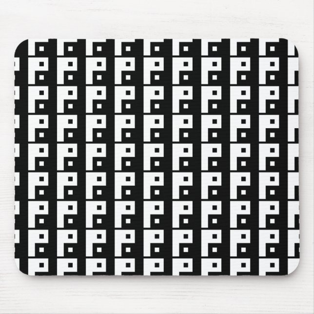 Square Yin Yang Mouse Pad (Front)