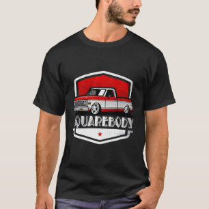 Squarebody Pickup Truck Lowered Automobiles T-Shirt