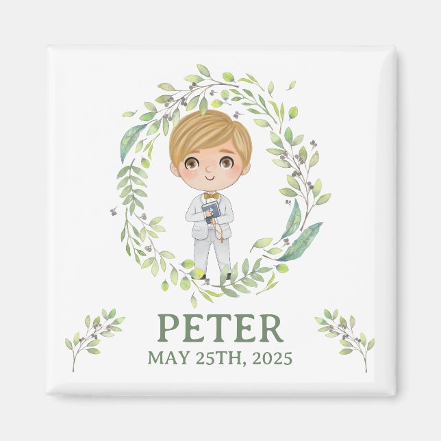 Squared Imam First PETER Communion Magnet (Front)