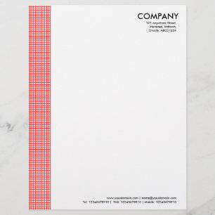 Squared Margin - Red Letterhead