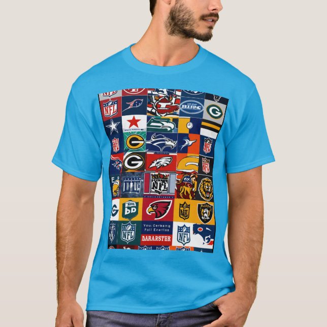 Squared NFL Logo - BBC Style T-Shirt (Front)
