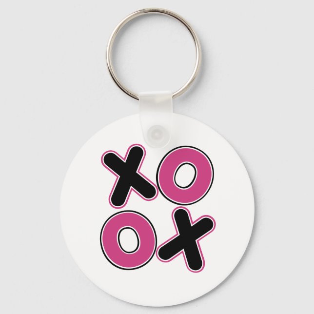 Squared XOXO Key Ring (Front)