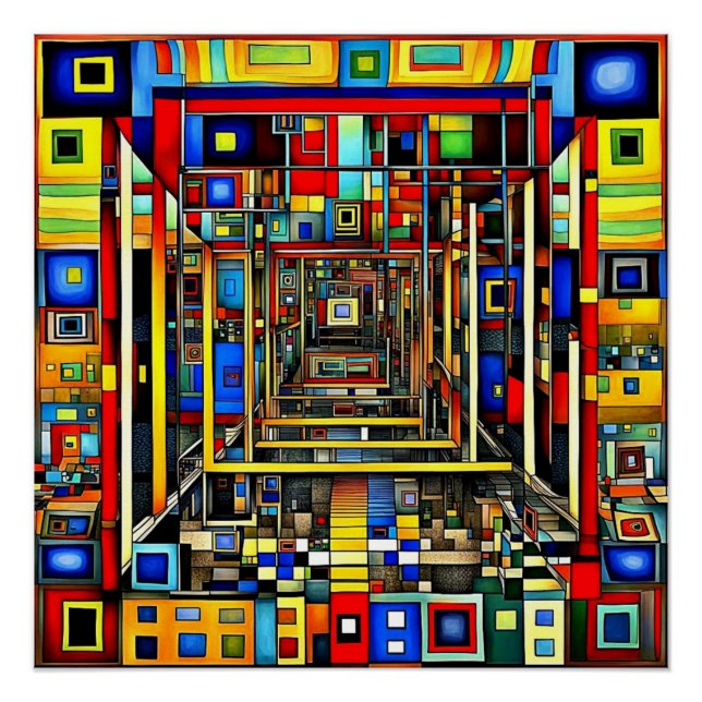 Squares 4 poster (Front)