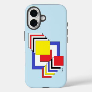 Squares Abstract iPhone 16 Case