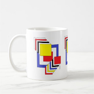 Squares Abstract Coffee Mug