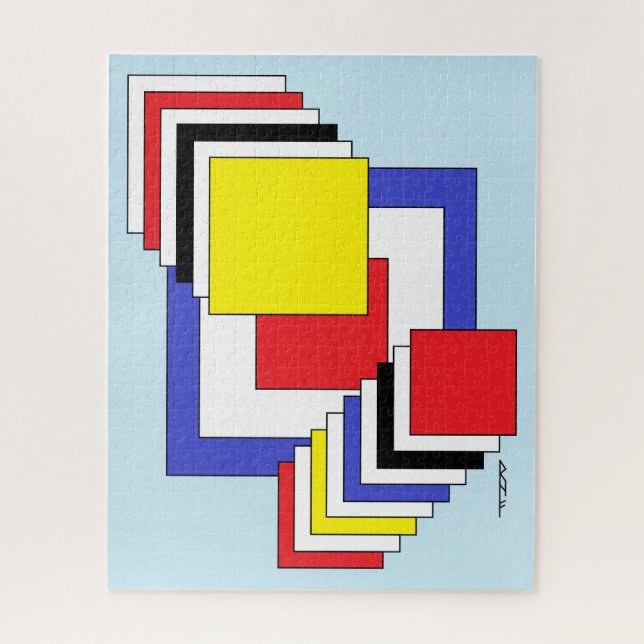 Squares Abstract Jigsaw Puzzle (Vertical)