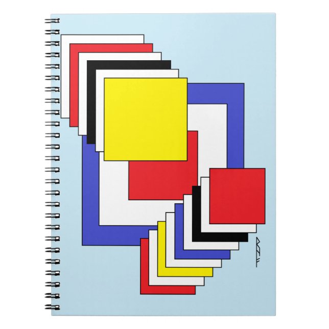 Squares Abstract Notebook (Front)