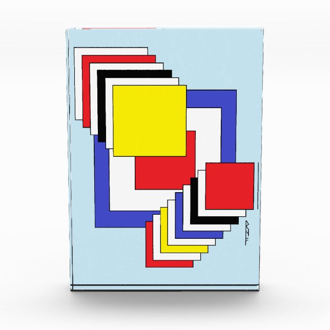 Squares Abstract Photo Block (Front)