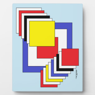 Squares Abstract Plaque