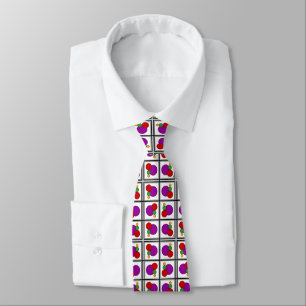 Squares and Circles Abstract Tie