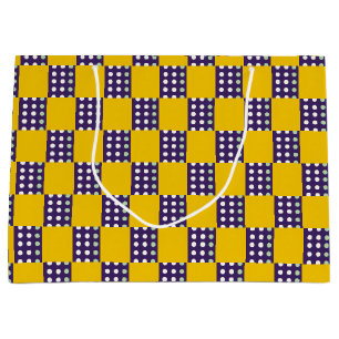 Squares and dots large gift bag