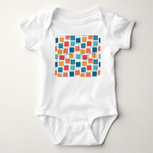 Squares and Outlines Baby Bodysuit