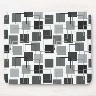 Squares and Outlines Mouse Pad