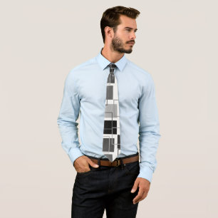Squares and Outlines Tie