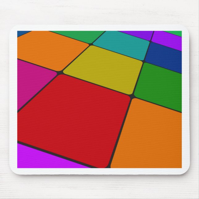 Squares Color Mouse Pad (Front)