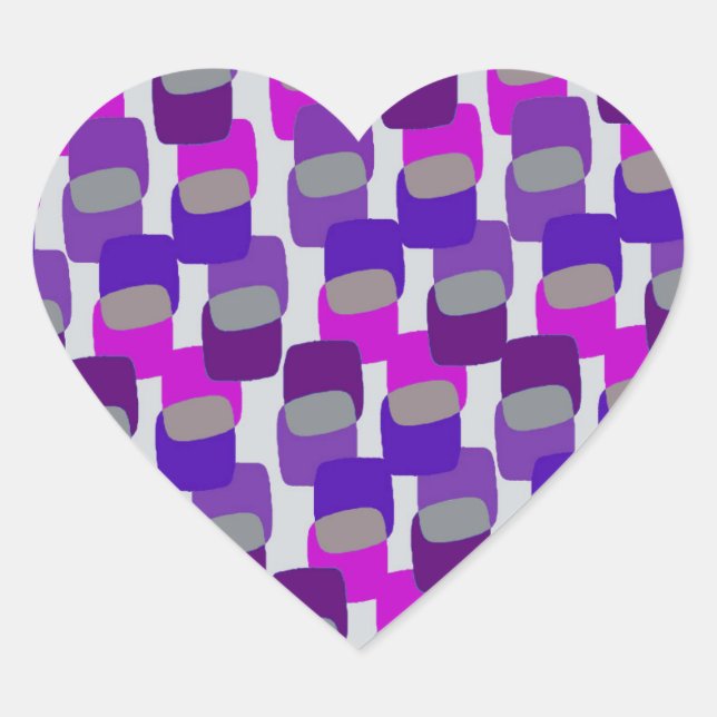 Squares Heart Sticker (Front)