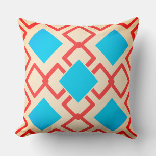 Squares in Light Peach Cushion