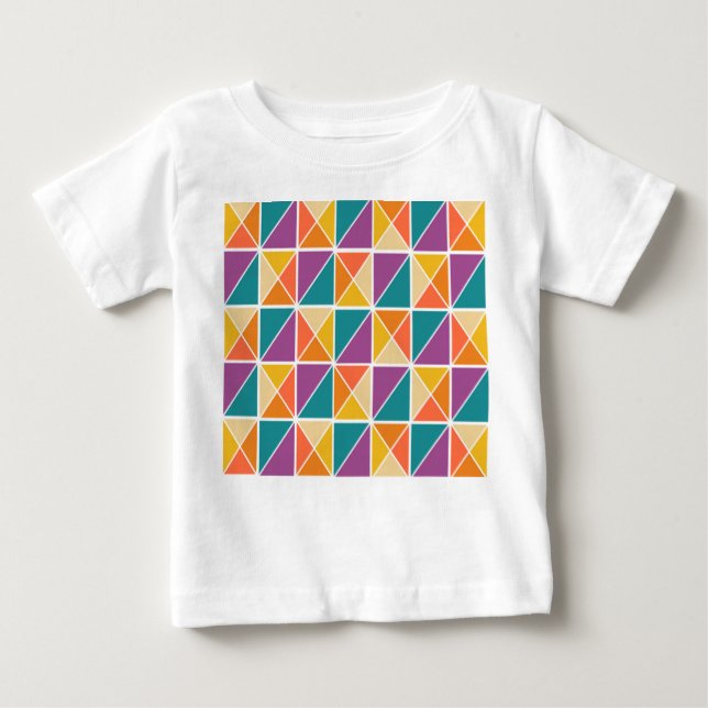 Squares into Triangles Baby T-Shirt (Front)