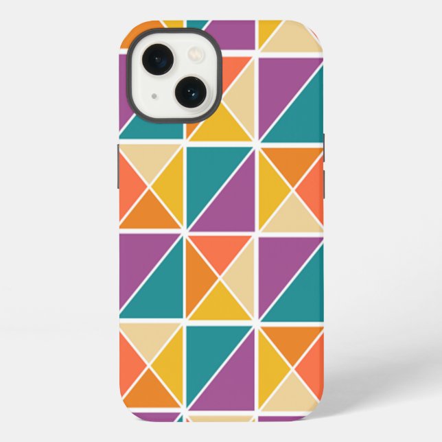 Squares into Triangles  iPhone Case (Back)