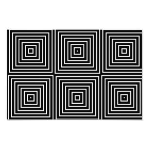 Squares optical illusion photo print