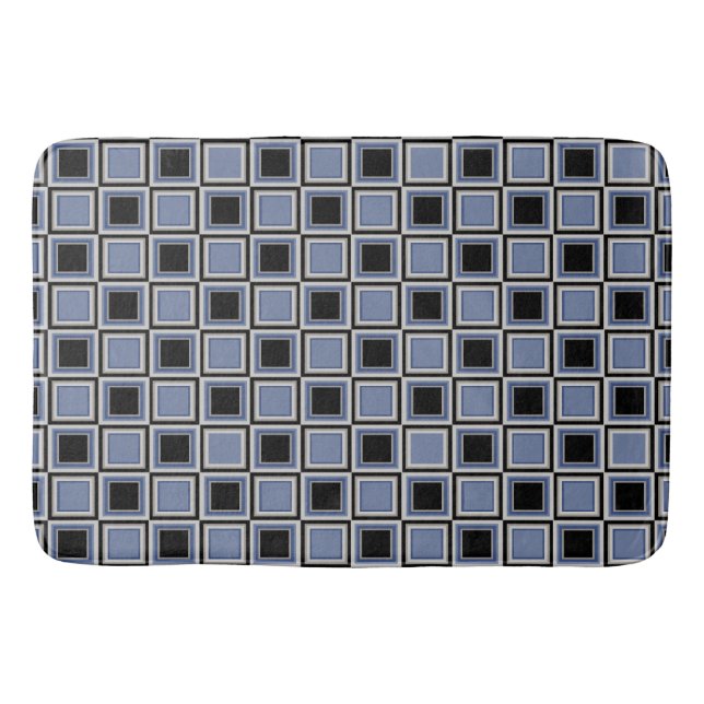 Squares pattern bath mat (Front)
