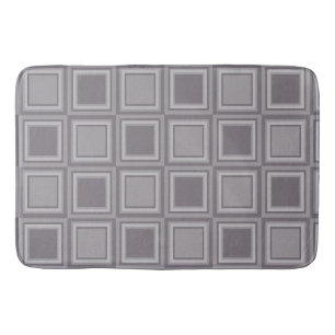 Squares pattern bath mat