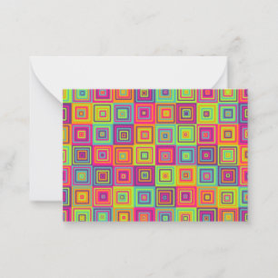 Squares Pattern Card