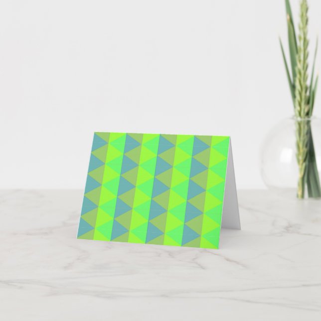 Squares pattern card (Front)