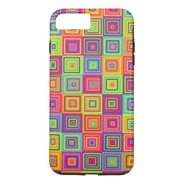 Squares Pattern Case-Mate iPhone Case (Back)