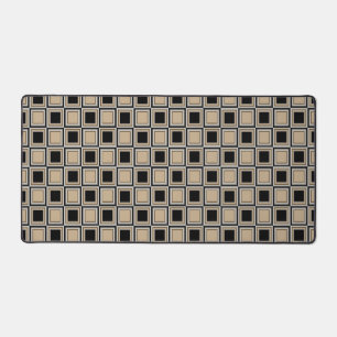 Squares pattern desk mat