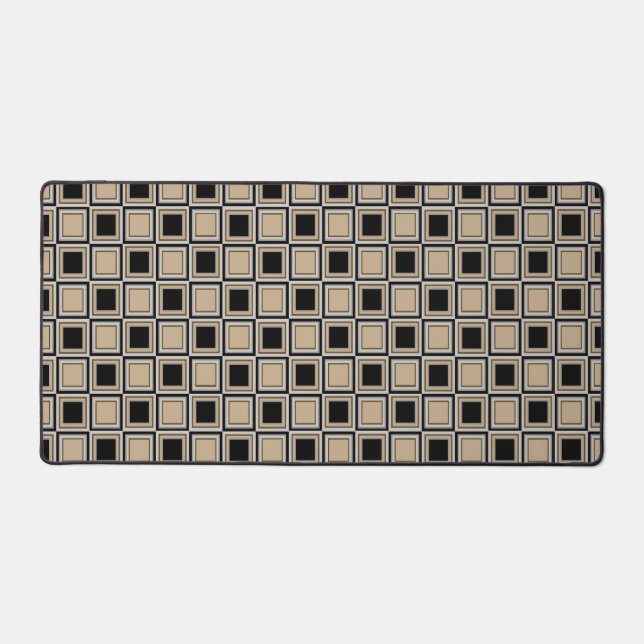 Squares pattern desk mat (Front)