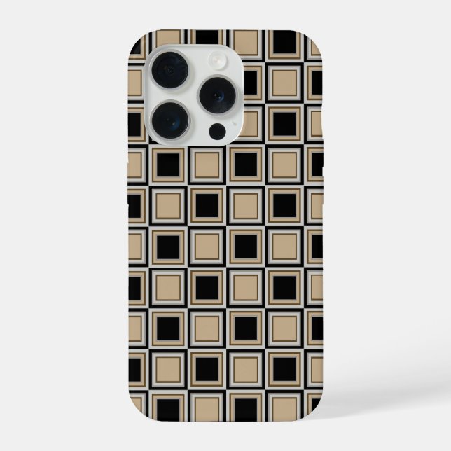 Squares pattern iPhone case (Back)