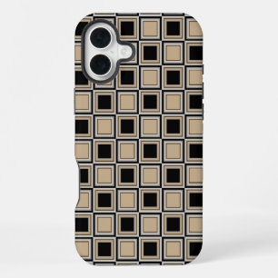 Squares pattern iPhone 16 plus case