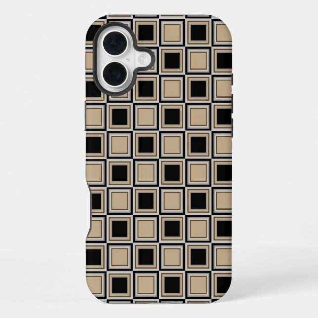 Squares pattern iPhone case (Back)